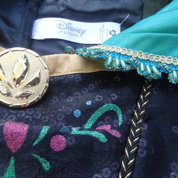 Disney Store Princess Anna Royal Dress Costume Size 9/10 w tiara/crown EUC - Picture 8 of 11